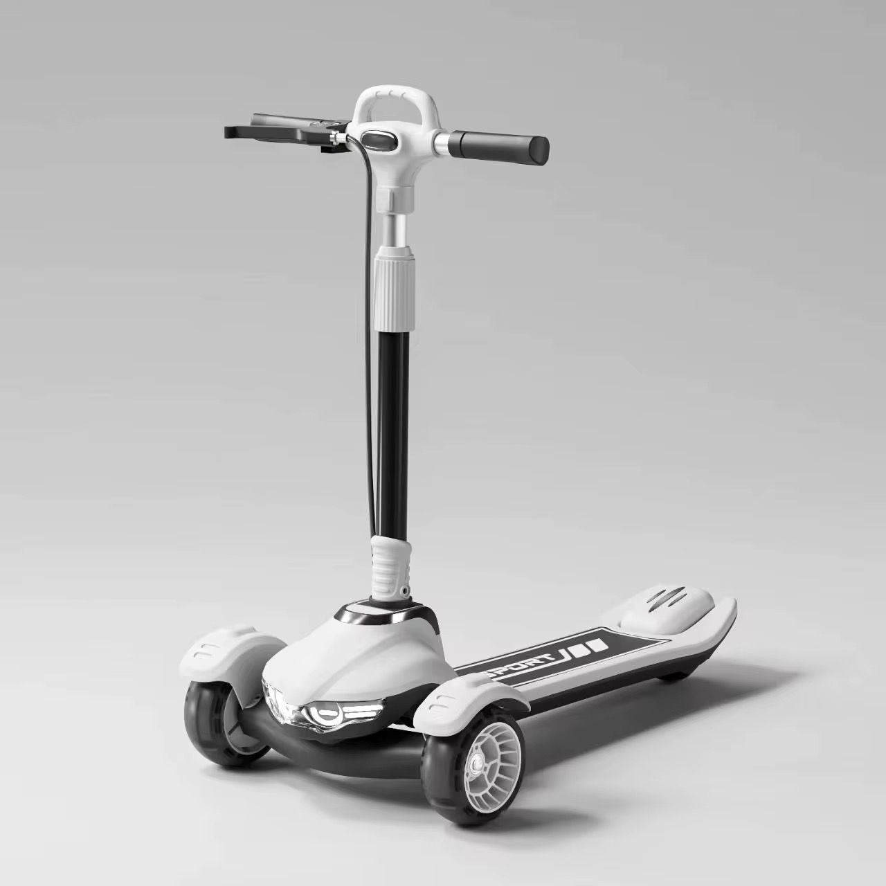 دراجة قابلة للطي بدواسات ثلاث عجلات سكوتر للأطفال مع أضواء scooter