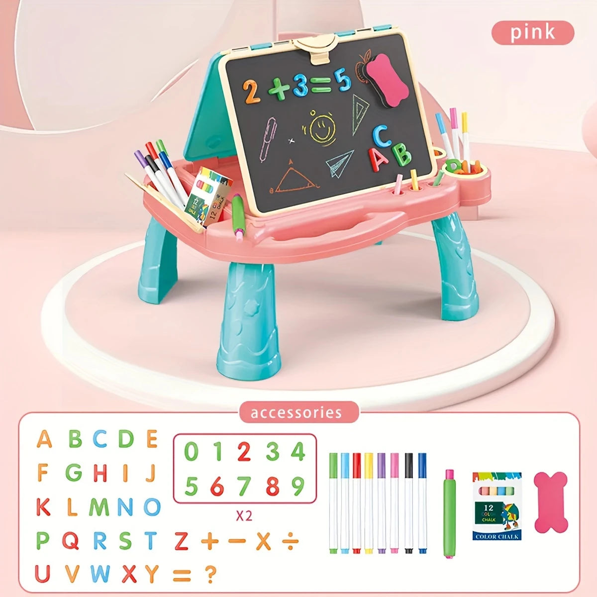 🖍️ سبورة تعليمية مزدوجة للأطفال – Double-sided Magnetic Board(8025)