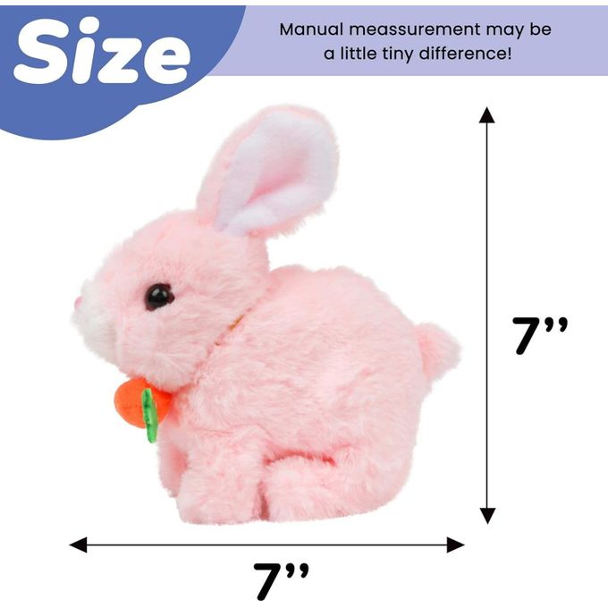 Interactive Bunny Toys - Furry Bunnies Can Walk and Make Sounds - Interactive Animal Doll for Kids