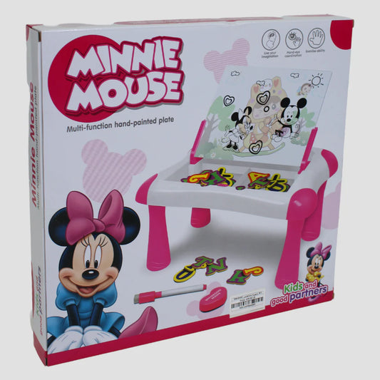Generic Minnie Mouse Magnetic Board for Girls, Age 3 & Above, Includes Magnetic Letters & Numbers(1596)