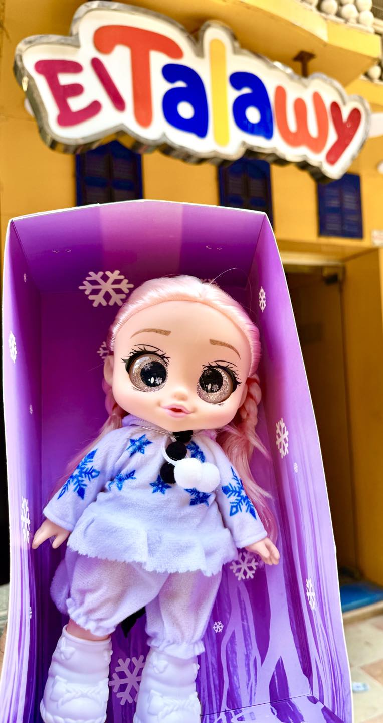 لعبة عروسة snow girl لون ابيض