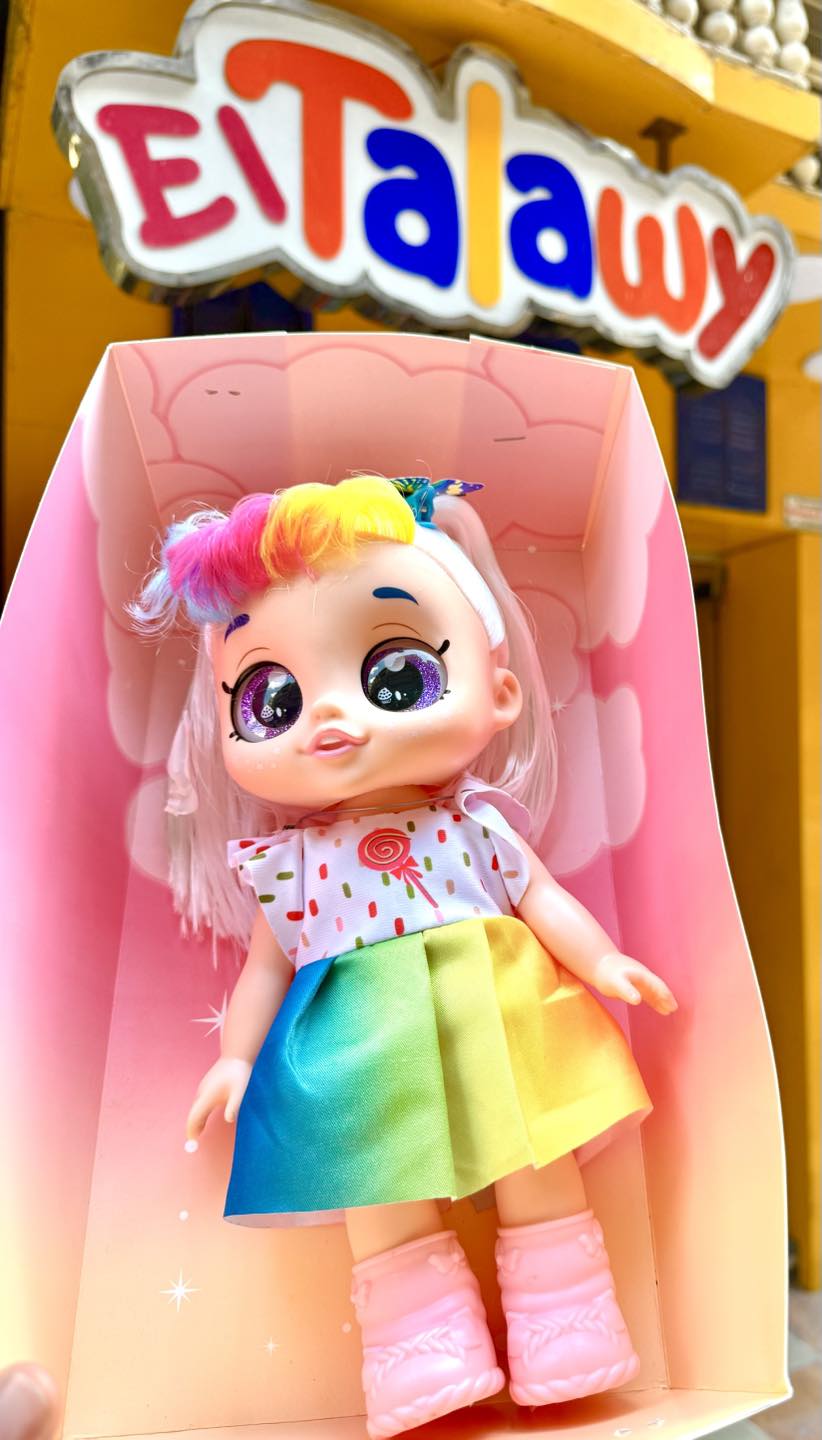 عروسة لعبة sparkle kids ملونة