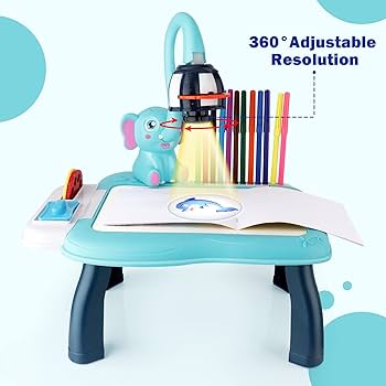 🐘 طاولة عرض تعليمية بالرسم الضوئي – Projector Painting (63387)