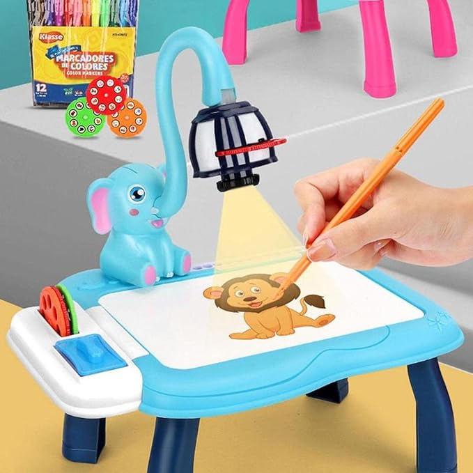🐘 طاولة عرض تعليمية بالرسم الضوئي – Projector Painting (63387)