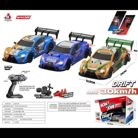 High-Speed Remote Control Drift Car – Up to 30 km/h