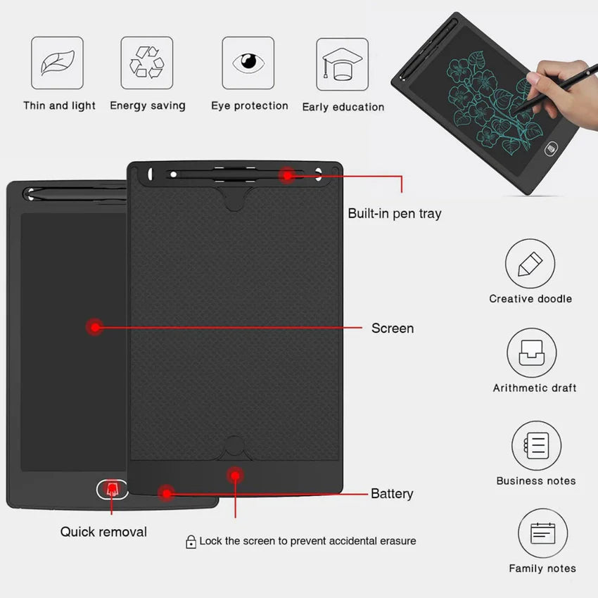 تابلت كتابة ورسم ملون 8.5بوصة LCD