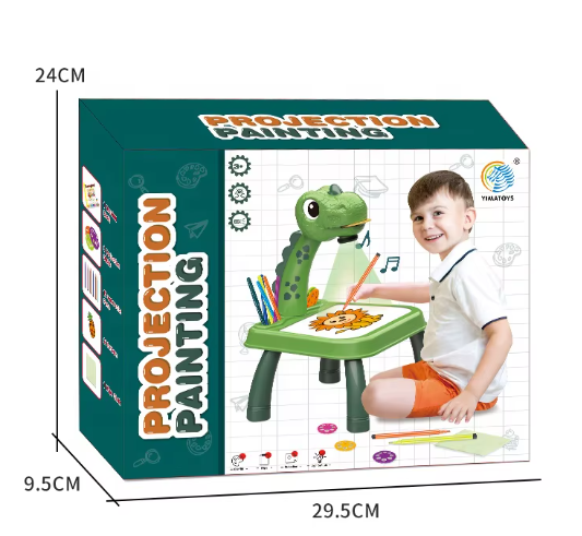 🦖 طاولة الرسم الضوئي للأطفال – Projection Painting Dinosaur(65215)