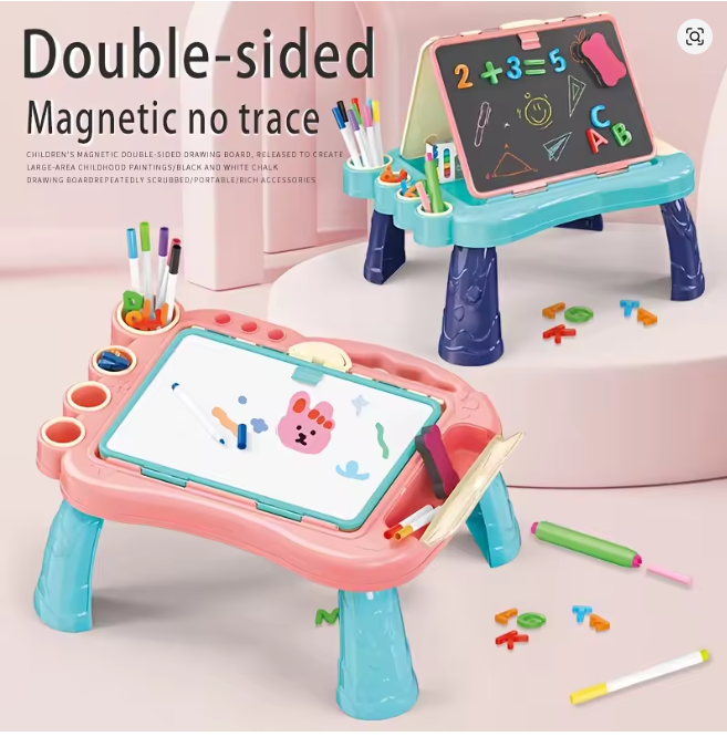 🖍️ سبورة تعليمية مزدوجة للأطفال – Double-sided Magnetic Board(8025)