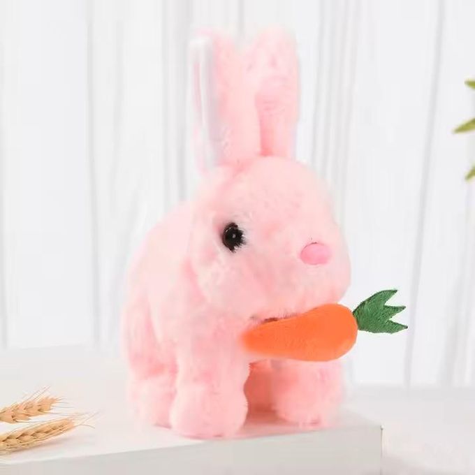 Interactive Bunny Toys - Furry Bunnies Can Walk and Make Sounds - Interactive Animal Doll for Kids