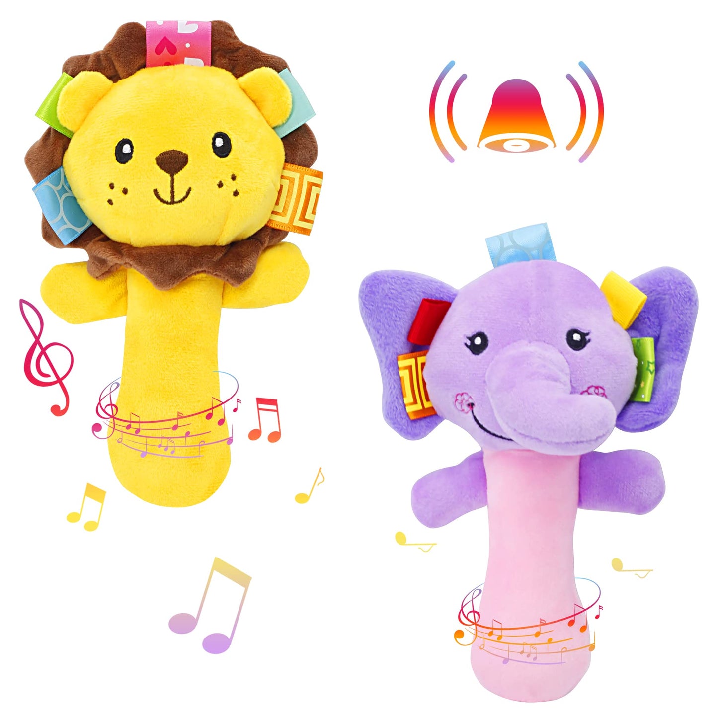 Soft rattle toy شخشيخة صوفت