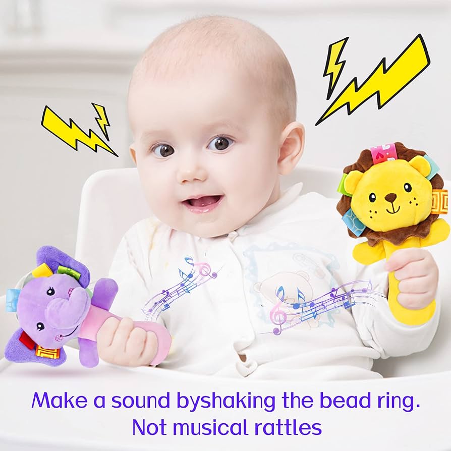 Soft rattle toy شخشيخة صوفت