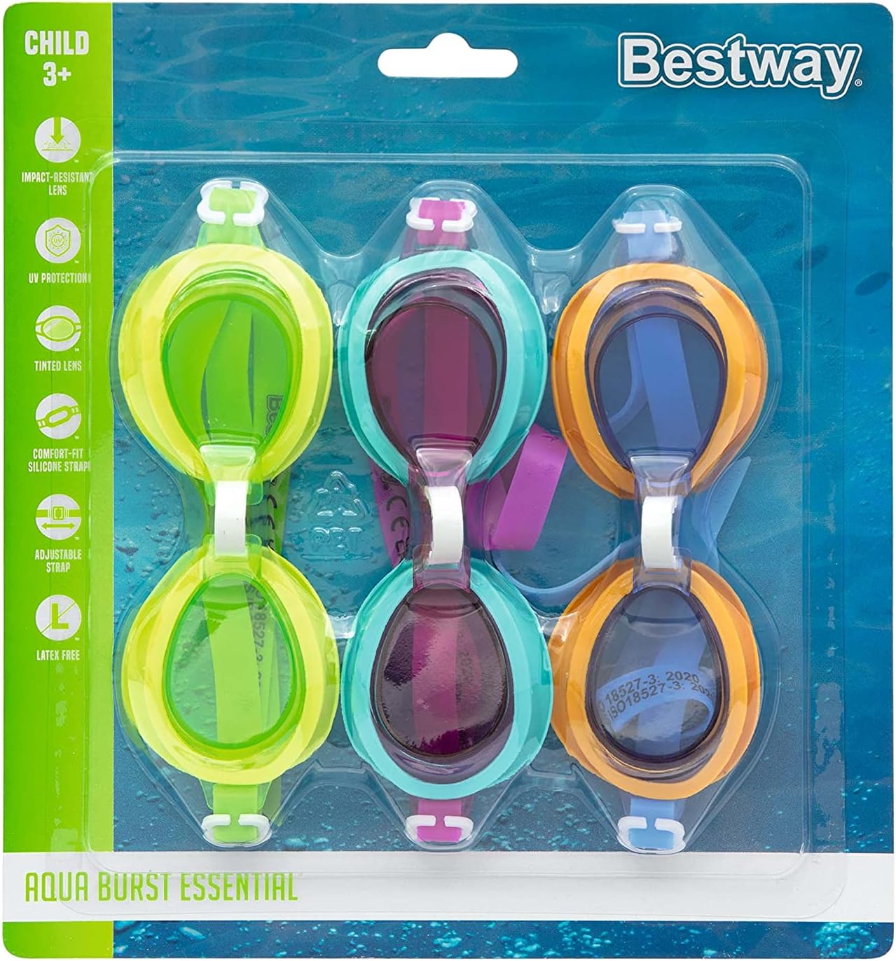 نظارات سباحة للأطفال عدد 3 قطع - Bestway