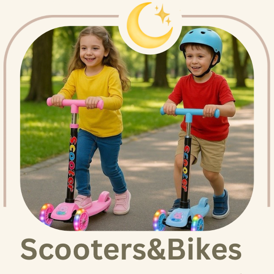 Scooter and Traffic Car