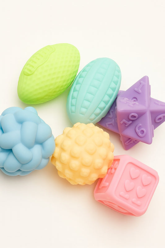 مجموعة كرات سيليكون حسيّة للأطفال – Soft Glue Series