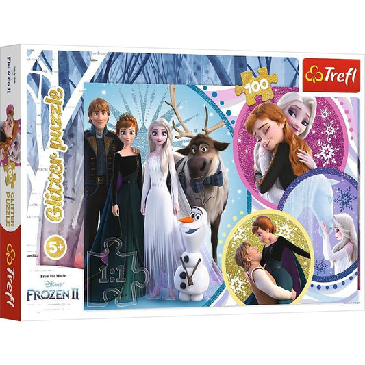 بازل تريفل-frozen glitter puzzle-100قطعة