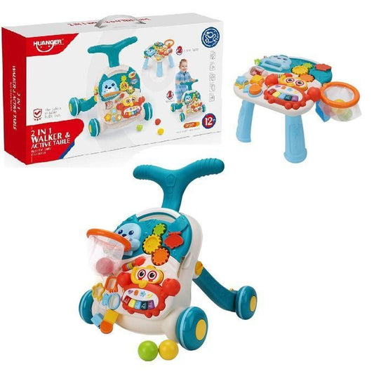 مشاية أطفال مع طاولة أنشطة 2 في 1 – Huanger 2 in 1 Walker & Active Table
