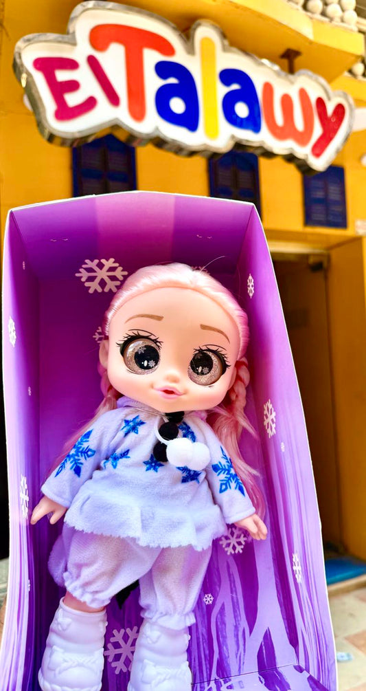 لعبة عروسة snow girl لون ابيض