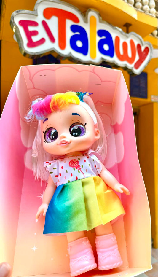 عروسة لعبة sparkle kids ملونة