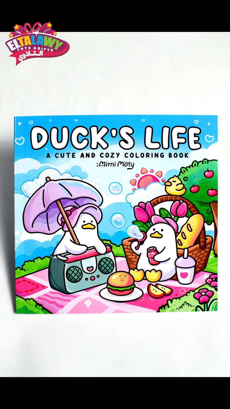Duck`s life coloring book