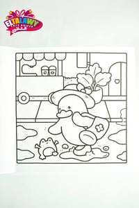 Duck`s life coloring book