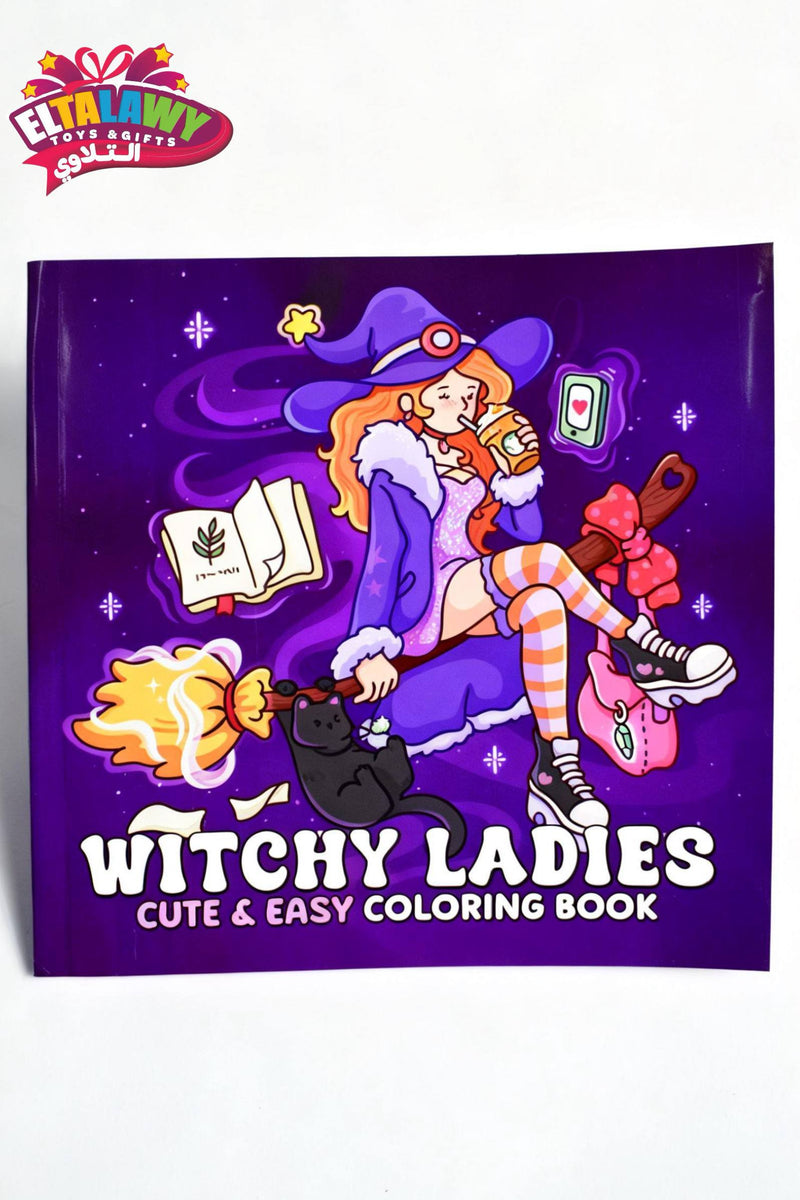 WITCHY LADIES coloring book