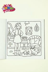 Cat Mom Coloring Book