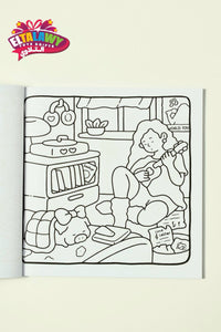 Girl Moments Coloring Book