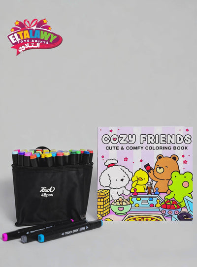 Offer 1: Coloring Book + 48 Colors Set 🎨