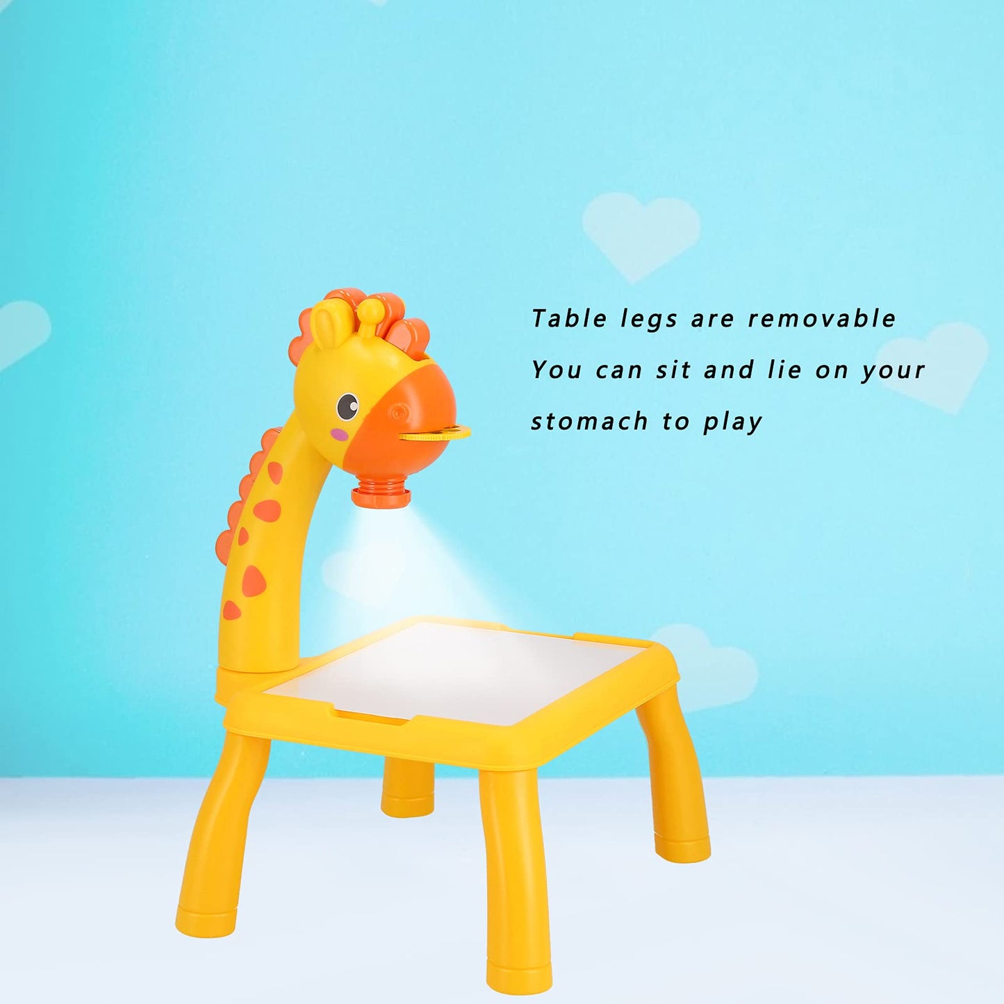 لعبة جهاز عرض للاطفال الصغار، لوحة رسم كهربائية للعبة تعليمية للاطفالTOY Projector Painting Set for Kids, Child Trace, and Draw - Led Art Drawing Projector with Light & Music (65508)