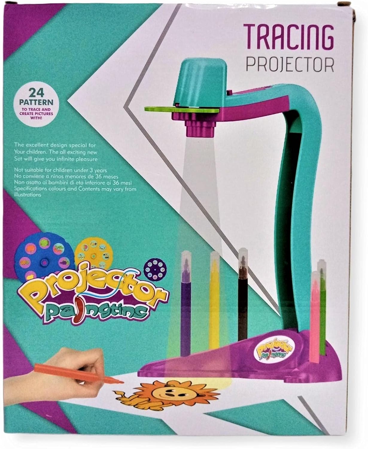 Kids Coloring Projector –🎨 جهاز الرسم الضوئي للأطفال – Projector Painting Multicolor