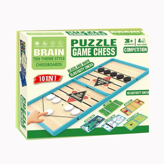 لعبة طاولة متعددة الأشكال Puzzle Game Chess 10 in 1