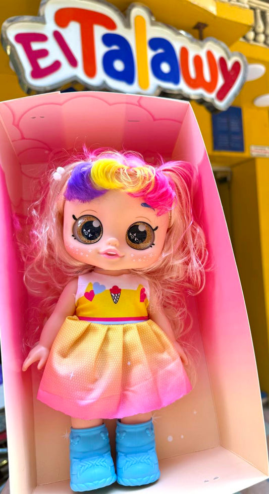 لعبة عروسة sparkle kids ملونة