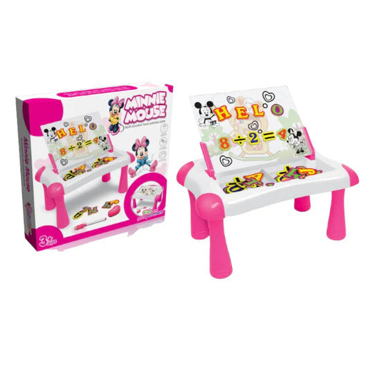 Generic Minnie Mouse Magnetic Board for Girls, Age 3 & Above, Includes Magnetic Letters & Numbers(1596)