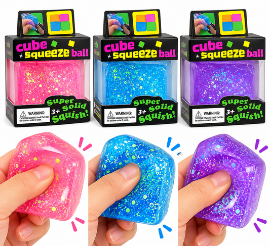 سكوشي جليتر Cube Squeeze 🧊✨