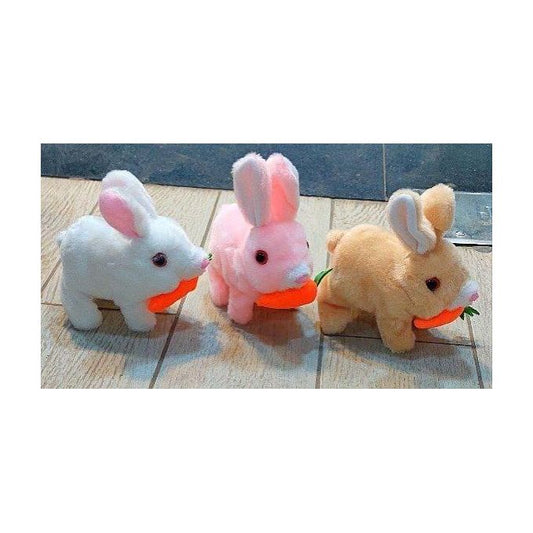 Interactive Bunny Toys - Furry Bunnies Can Walk and Make Sounds - Interactive Animal Doll for Kids