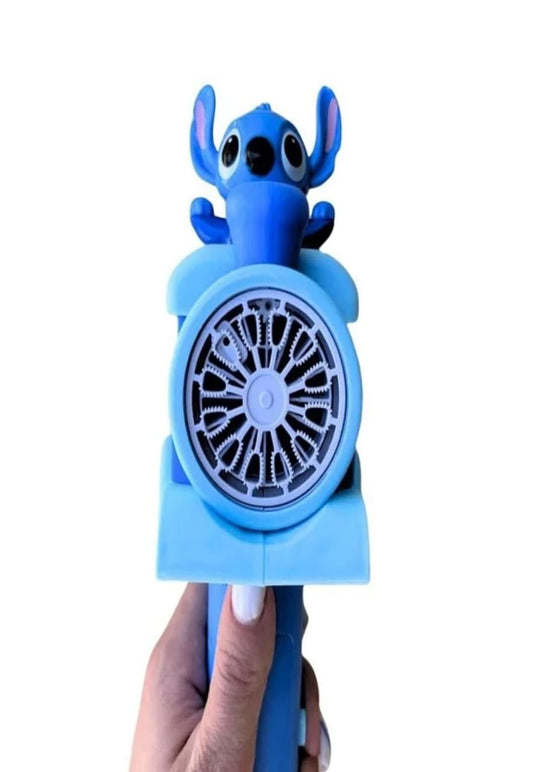 Stitch Automatic Bubble Machine with Batteries, 360° Rotation, for Endless Fun