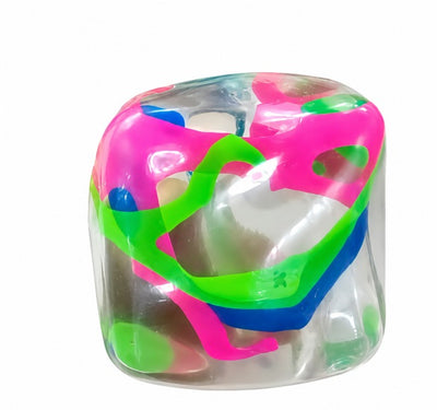 ✨ Clear Color Cube Squishy 🌈