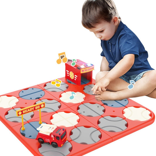 DIY Fire Truck Track Maze